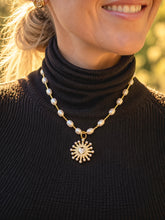 18" Pearl and Hematite Necklace with Spreading Love