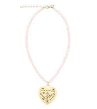 18" Rose Quartz Necklace with Love in a Million Languages