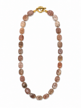 16" Moonstone Hand-Tied Necklace - Curated Collection