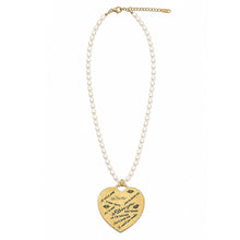 18" Pearl Necklace with Love in a Million Languages