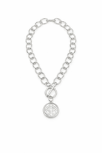 Heirloom Circle Loop Necklace with Silver Serenity Prayer