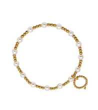 4mm Water Resistant Mixed Pearl and Gold Hematite