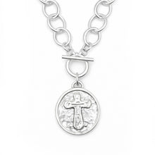 Heirloom Circle Loop Necklace with Silver Guardian Angel