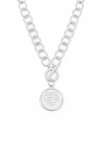 Heirloom Circle Loop Necklace with Silver Serenity Prayer