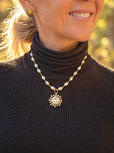 18" Pearl and Hematite Necklace with Spreading Love
