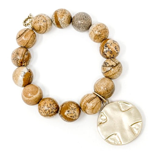Picture Jasper with Gold Lord's Prayer
