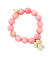 Bubblegum Jade with Large Pearl Bow