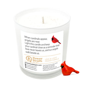 Love & Light Prayer Candle-Cardinal's Promise