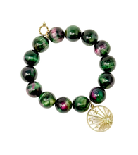 Dublin Tiger Eye with Mother of Pearl Starburst