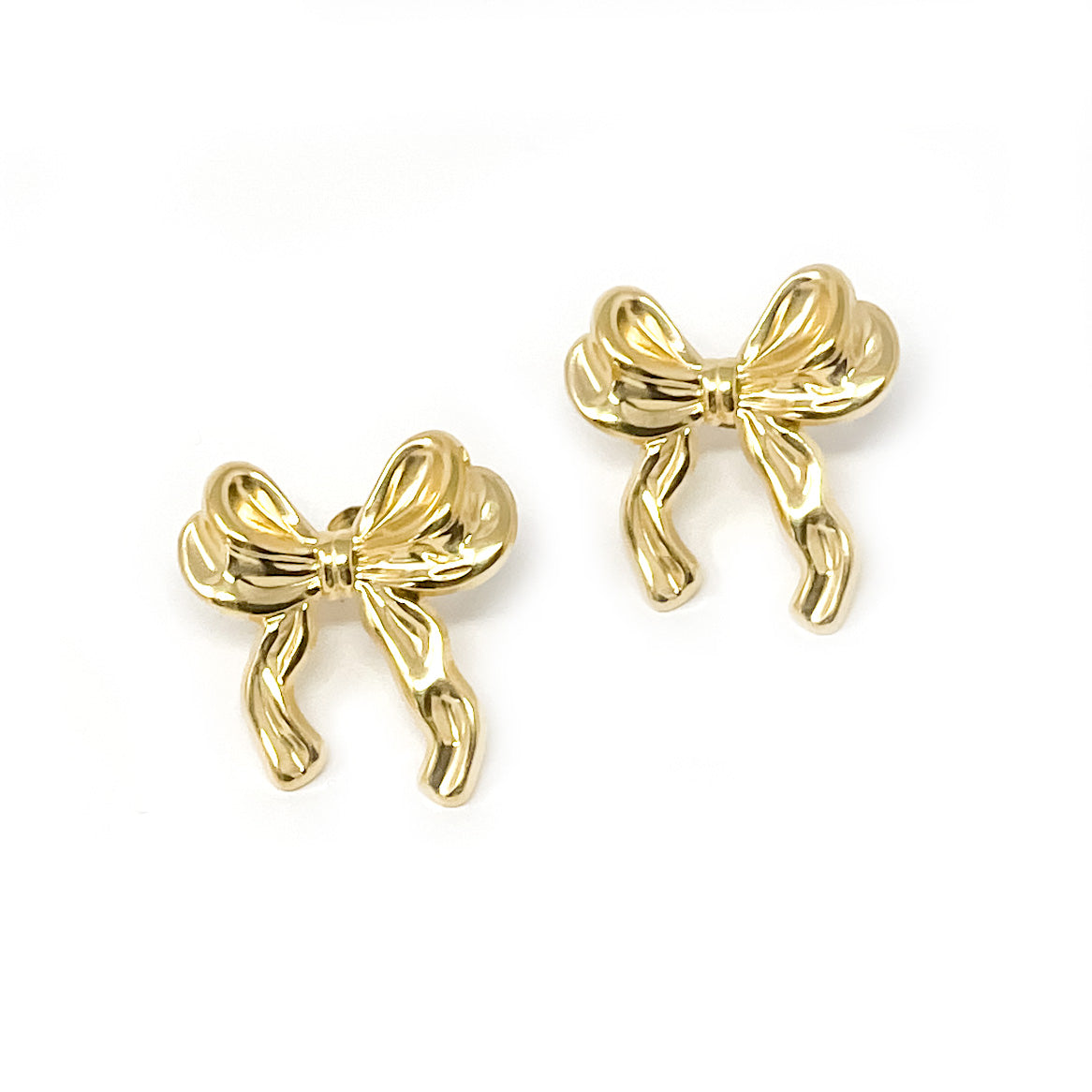 Non-Tarnish Bow-tiful Earrings