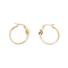Non-Tarnish Knotted Hoops