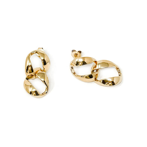 Non-Tarnish Gold Filled Double Loop Earrings