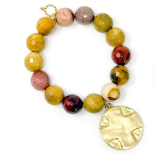 Faceted Mookaite with Gold's Prayer