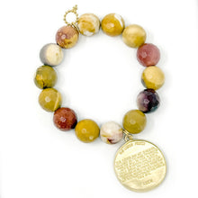 Faceted Mookaite with Gold's Prayer