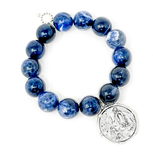 Dumortierite with Silver Lourdes