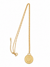34" Twisted Chain with Med Ancient Coin