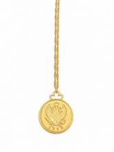34" Twisted Chain with Med Ancient Coin