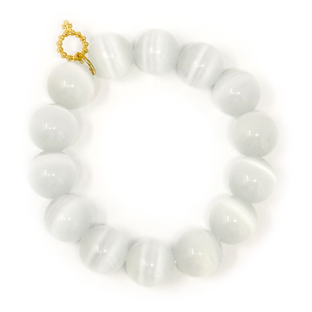 Heart & Soul White Calcite Coordinating Bracelet