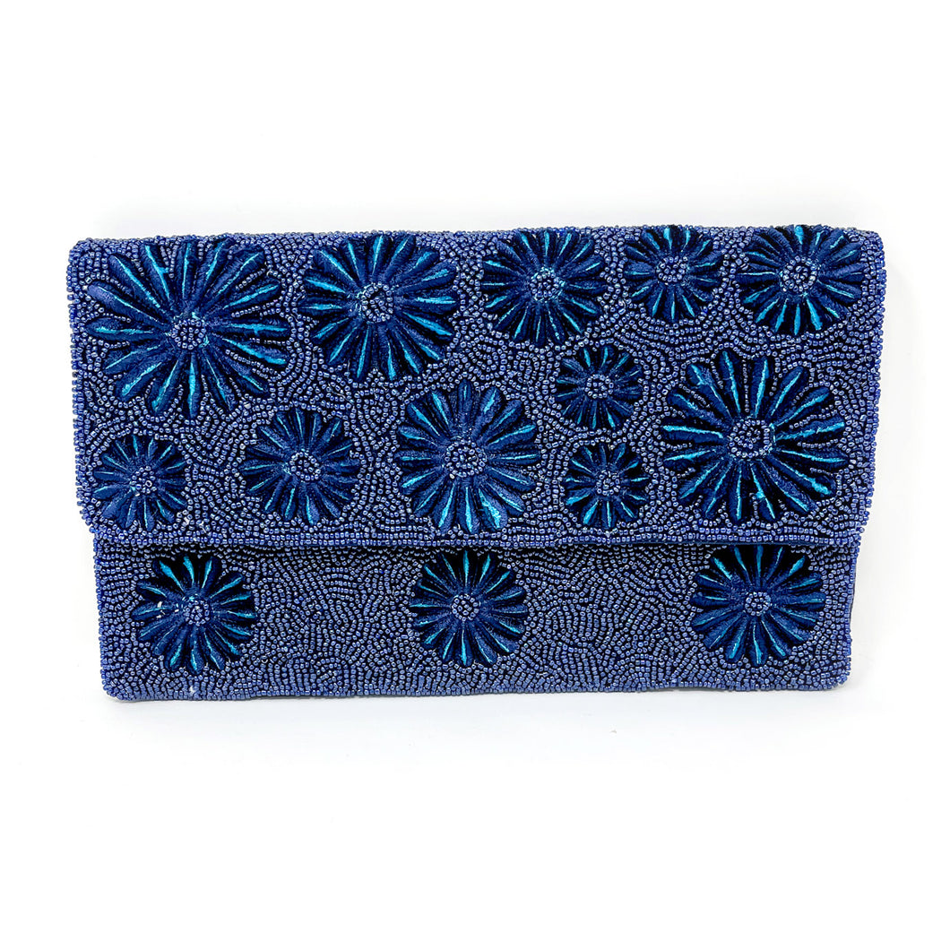 Navy Classic Clutch