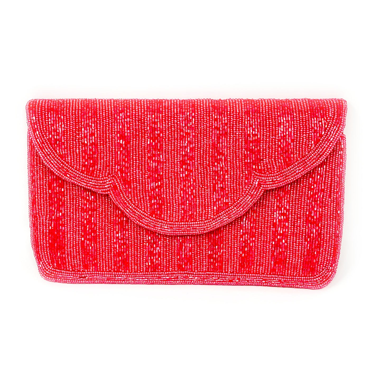 Pink Lady Scalloped Clutch