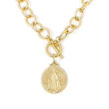 Circle Loop Toggle Necklace featuring Large Miraculous Medal