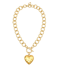 Heirloom Circle Loop Necklace with All of My Heart