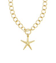Heirloom Circle Loop Necklace with Large Starfish