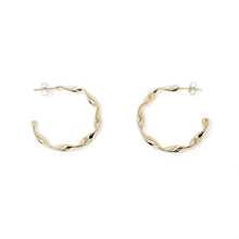Water Resistant Large Twisted Hoops