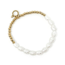 Water Resistant Pearl Row Gold Hematite
