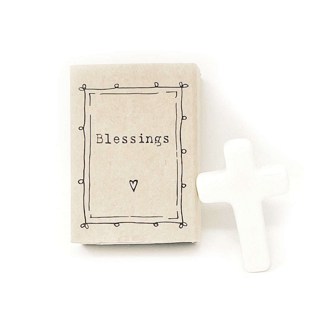 Matchbox Blessings- Ceramic Cross