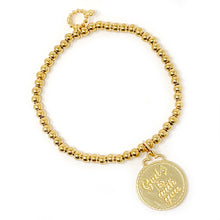 4mm Water Resistant Gold Hematite with God is with You