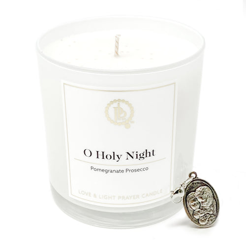 Love & Light Prayer Candle -O Holy Night Holiday Candle