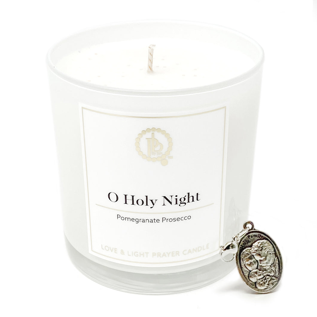 Love & Light Prayer Candle -O Holy Night Holiday Candle