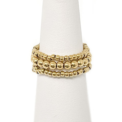 Hematite Triple Ring Stack