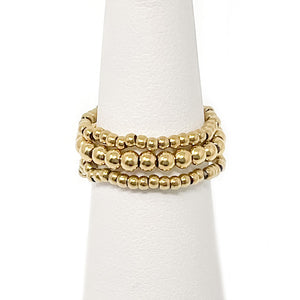 Hematite Triple Ring Stack