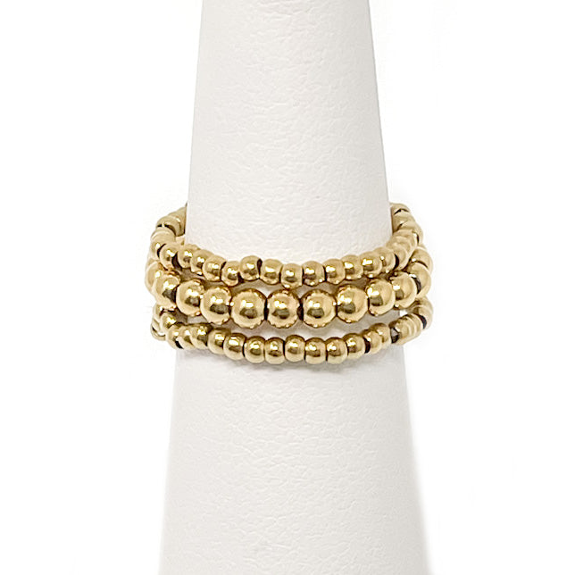 Hematite Triple Ring Stack