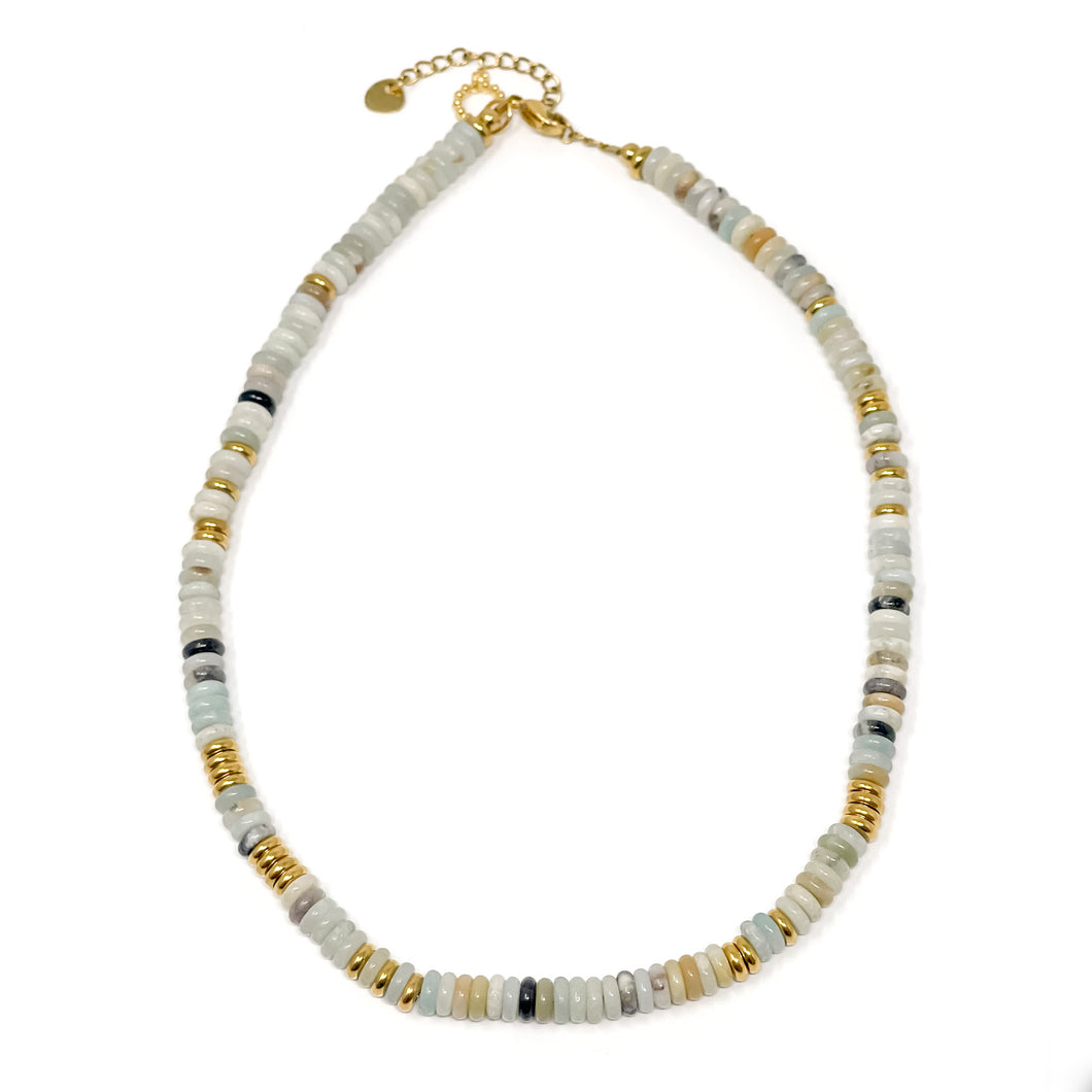 Sprinkles Collection - Amazonite Rhondelle Necklace