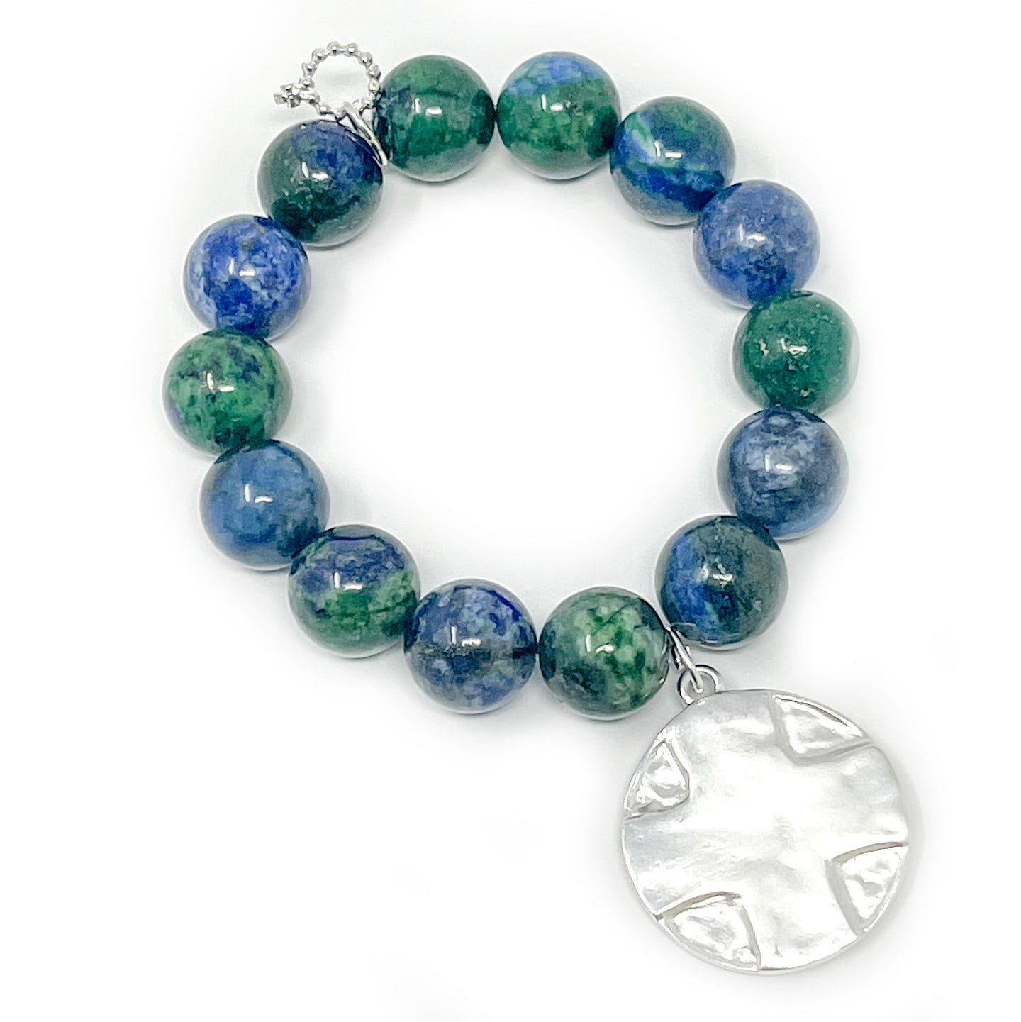 Killarney Jasper with Silver Lord's Prayer