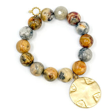 Desert Sand Agate with Gold Lord's Prayer