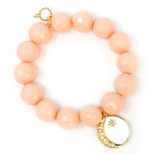 Faceted Sherbet Agate with Over the Moon