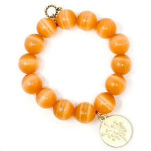 Cashmere Calcite with Matte Gold Dandelion