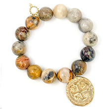 Desert Sand Agate with Gold Doubloon