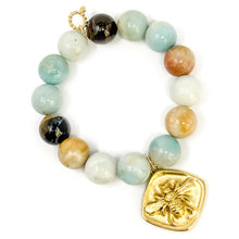 Amazonite with Gold Queen of the Hive