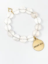 Faceted Morning Dew Quartz with I Will Be With You