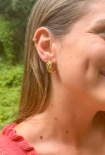 Water Resistant Gold Braided Hoops