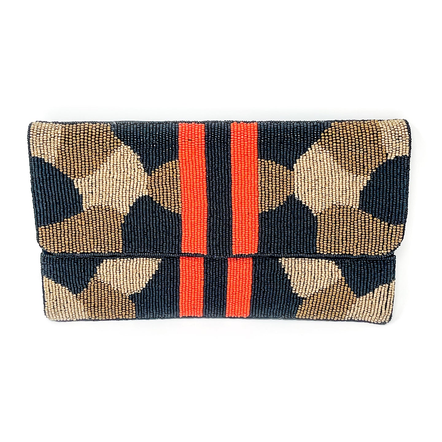 Fall Camo Beaded Clutch