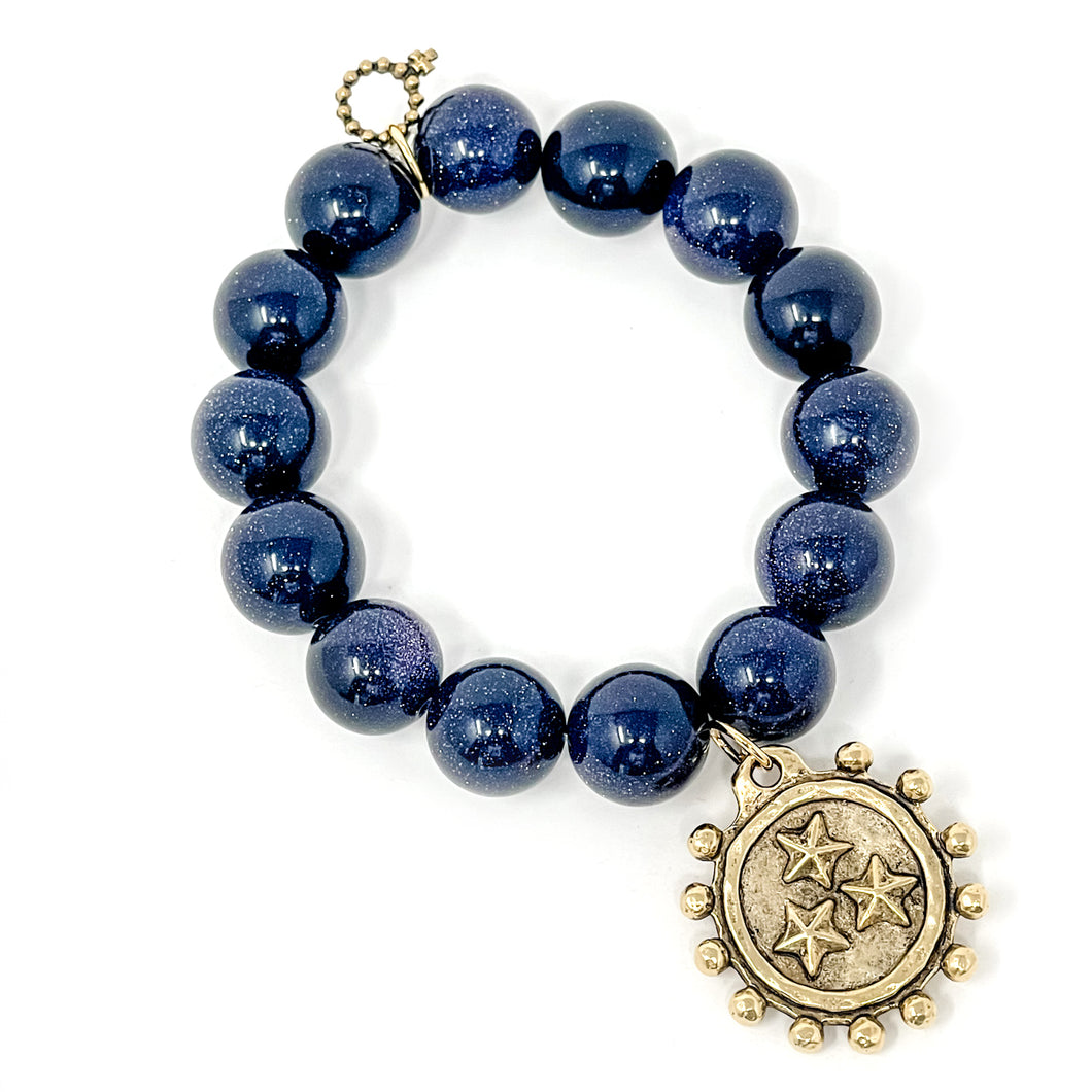 Private Collection- Navy Goldstone with Gold Military Hero
