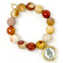Faceted Mookaite with Two Toned Blessed Mother