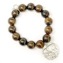 Bronzite with Silver Scalloped St. Anthony