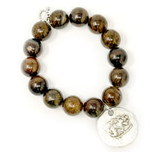 Bronzite with Silver Scalloped St. Anthony